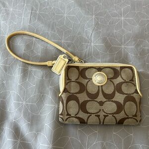 Coach mini wristlet